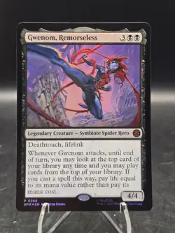 Gwenom, Remorseless 0286 Foil Promo Marvel's Spider-Man MTG NM - Image 3