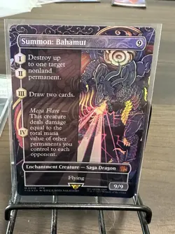 MTG Final Fantasy Summon: Bahamut Borderless Foil Mythic 0356 - Image 1