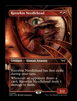 Razorkin Needlehead (Borderless) 347 R Duskmourn: House of Horror - Image 1