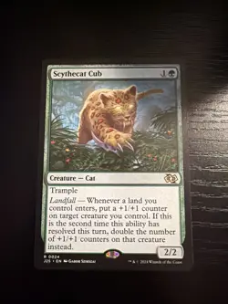 MTG Scythecat Cub Foundations Jumpstart Regular #0024 - Image 1