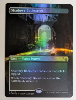 MTG - Shadowy Backstreet - MKM - R - Borderless Foil - 330 - Image 1