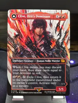 MTG - Clive, Ifrit's Dominant (0318) Mythic (Borderless) - FINAL FANTASY (FIN) - Image 1