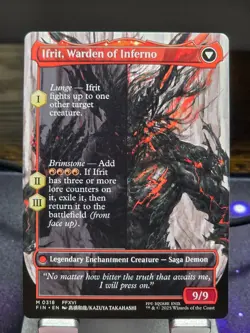 MTG - Clive, Ifrit's Dominant (0318) Mythic (Borderless) - FINAL FANTASY (FIN) - Image 2