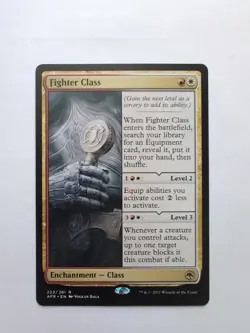 MTG Fighter Class (AFR) Adventures In The Forgotten Realms Regular Rare 222/281 - Image 1