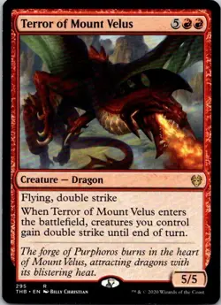 MTG Magic The Gathering Terror of Mount Velus Theros Played See Scan B - Image 1