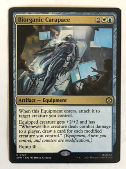Biorganic Carapace 124 Marvel's Spider-Man MTG Magic the Gathering NM - Image 1
