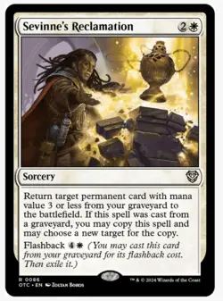 Sevinne's Reclamation | OTC Commander Legacy Staple | MTG Graveyard Flashback NM - Image 1
