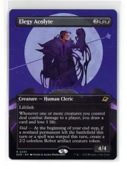 MtG EoE Elegy Acolyte #293 Borderless Non-Foil - Image 1