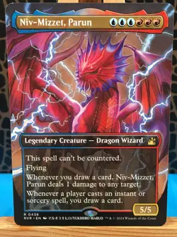 MTG - Niv-Mizzet, Parun. Ravnica Remastered. Rare - Borderless Anime - Dragon. - Image 1