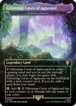 Magic MTG LOTR SURGE FOIL Glittering Caves of Aglarond Gemstone Caverns NM - Image 1