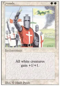 MTG English Crusade Medium Play Normal Revised - Image 1