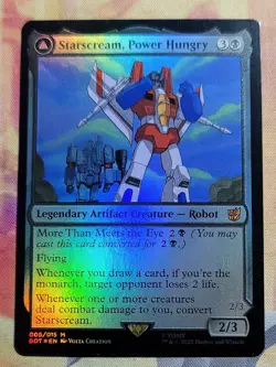 Starscream, Power Hungry (Foil) MTG Transformers (BOT) (NM) - Image 1