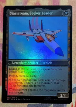 Starscream, Power Hungry (Foil) MTG Transformers (BOT) (NM) - Image 2