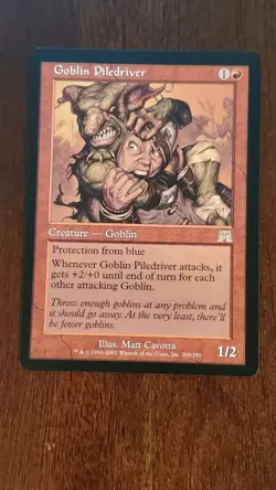 Goblin Piledriver Onslaught EX/LP #205 MTG Magic the Gathering Creature Rare - Image 5