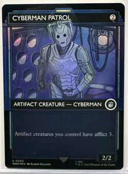 Cyberman Patrol (Showcase), Doctor Who, Magic the Gathering, MTG, FOIL (0550) - Image 1