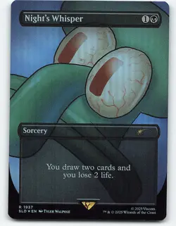 Night's Whisper #1937 foil Magic the Gathering Card - Image 1