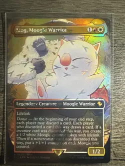 Mog, Moogle Warrior (Borderless) (Chocobo Track Foil) Commander: Final Fantasy - Image 1