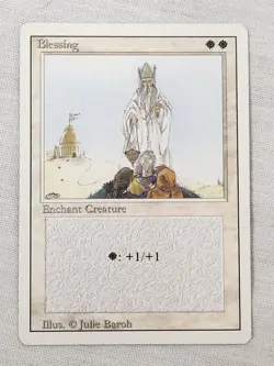 NM Blessing Revised Mtg Magic the Gathering - Image 1