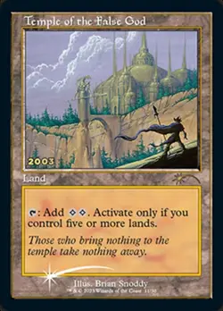 1 x Temple of the False God - Foil (30th Anniversary Play Promos) - Unique & Mis - Image 1