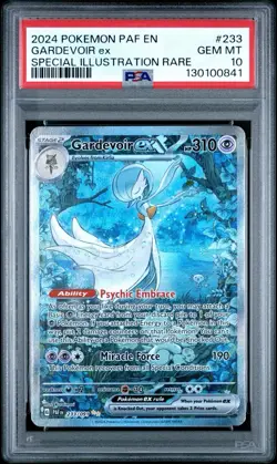 2024 Pokemon Paldean Fates Gardevoir ex Full Art SIR #233/091 PSA 10 - Image 1