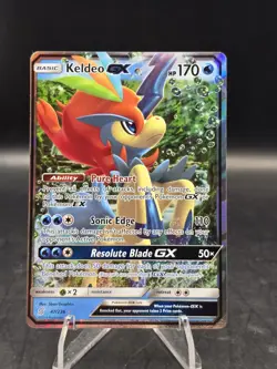 Pokemon TCG Keldeo GX 47/236 SM Unified Minds Full Art Ultra Rare NM - Image 1