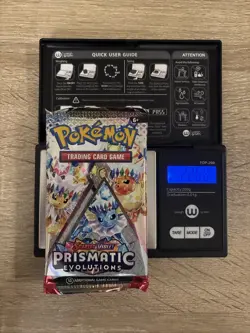 22.68g Prismatic Evolutions Pokemon Booster Pack New Sealed - Image 1