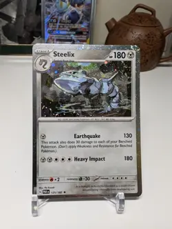 Pokemon Paradox Rift Steelix 125/182 Cosmos Holo Exclusive Promo NM - Image 1