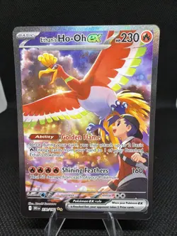 Pokemon Ethan's Ho-Oh ex 230/182 Destined Rivals Special Illustration Rare NM - Image 1