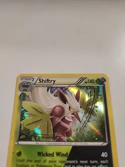 Pokemon TCG Shiftry 11/114 Cosmos Holo Rare XY Steam Siege Light Play - Image 2