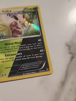 Pokemon TCG Shiftry 11/114 Cosmos Holo Rare XY Steam Siege Light Play - Image 4