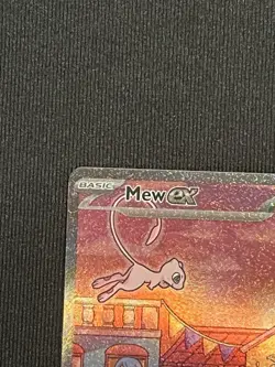 Pokemon TCG Scarlet & Violet Mew EX 053 Black Star Promo Holo NM-/LP+ - Image 3