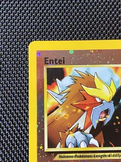 Entei Reverse Holo #34 Three Swirls WOTC Black Star Promo 2001 Pokemon - Image 2