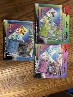 Pokemon TCG Prismatic Evolutions Tech Sticker Collection Leafeon Sylveon Glaceon - Image 1