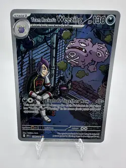 Team Rocket’s Weezing 199/182 - SV Destined Rivals - Illustration Rare - Pokemon - Image 1