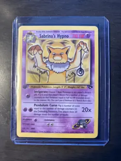 2000 Pokemon Gym Challenge 1st Edition Sabrina's Hypno #56/132 - Image 1
