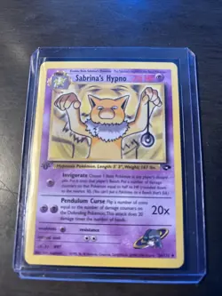 2000 Pokemon Gym Challenge 1st Edition Sabrina's Hypno #56/132 - Image 2