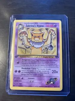2000 Pokemon Gym Challenge 1st Edition Sabrina's Hypno #56/132 - Image 3