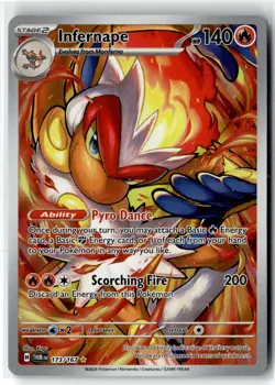 Infernape ⭐ 173/167 Holo Illustration Rare Twilight Masquerade 2024 Pokemon NM - Image 1