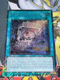 CARTE Yu Gi Oh RECHERCHEE : CHERCHEUSE DU BUTIN DU PECHE RA03-FR074 PLATINUM SEC - Image 1
