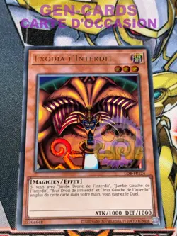 CARTE Yu Gi Oh EXODIA L'INTERDIT LOB-FR124 25TH 25 ANS 02 - Image 1