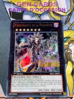 CARTE Yu Gi Oh HIEROPHANTE DE LA PROPHETIE REDU-FR045 1ere edition - Image 1
