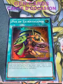CARTE Yu Gi Oh Pot de l'Extravagance RA01-EN059 US SUPER RARE - Image 1