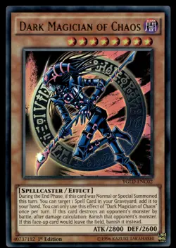 Dark Magician of Chaos YGLD-ENC02 King of Games: Yugi's Legendary Decks - Image 1