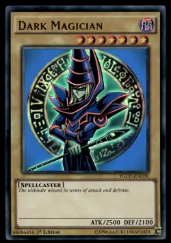 Dark Magician (C) YGLD-ENC09 King of Games: Yugi's Legendary Decks - Image 1
