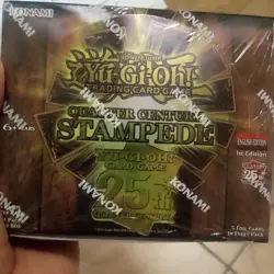 YuGiOh! Quarter Century STAMPEDE Booster Box Factory Sealed English - 24 Packs - Image 1