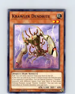 Yu-Gi-Oh TCG Krawler Dendrite CIBR-EN021 1st Edition Common Card NM - Image 1
