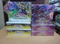 YU GI OH (3) PHANTOM REVENGE + (3) DOOM OF DIMENSIONS SEALED BOOSTER BOXES - Image 1