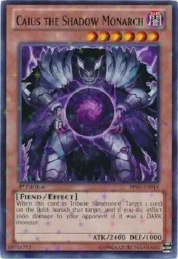 *** CAIUS THE SHADOW MONARCH *** 1ST EDITION (LP/MP) STARFOIL BP01-EN018 YUGIOH! - Image 1