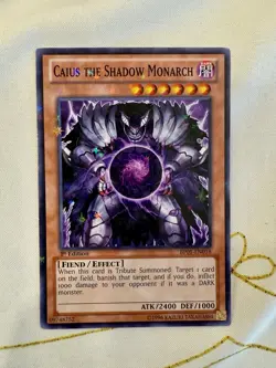 Caius the Shadow Monarch (Starfoil) BP01-EN018 LP 1st Edition - Image 1