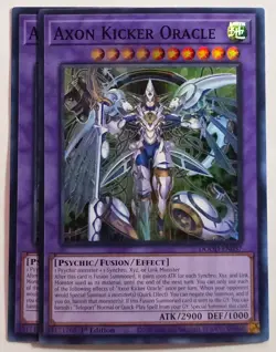 Yugioh x2 Axon Kicker Oracle DOOD-EN037 Super Rare 1st Edition - Image 1